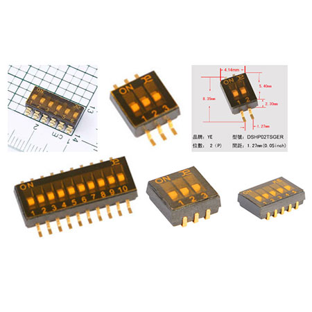 貼片開關 - DSHP1.27MM DIP Switch